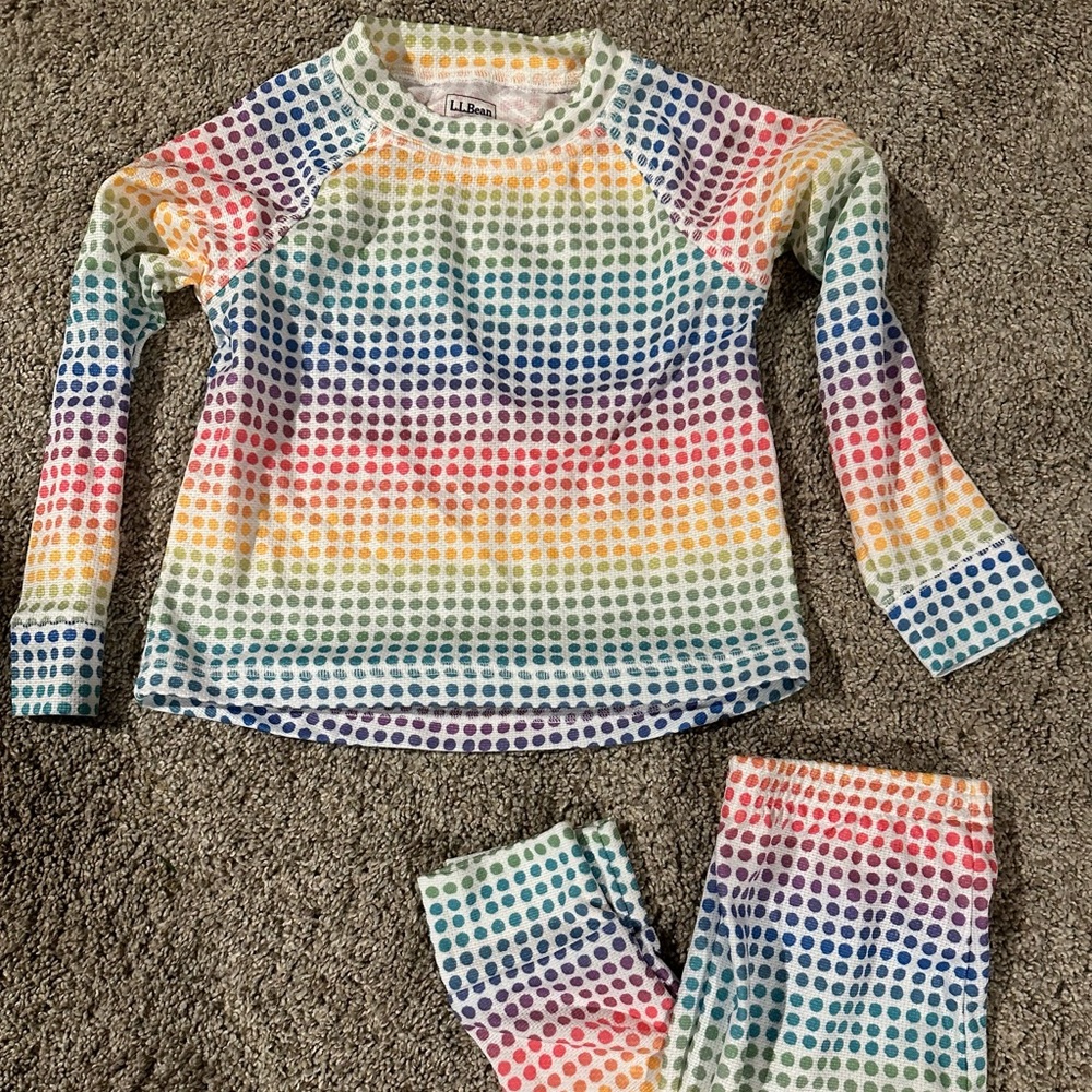 LL Bean kids long underwear